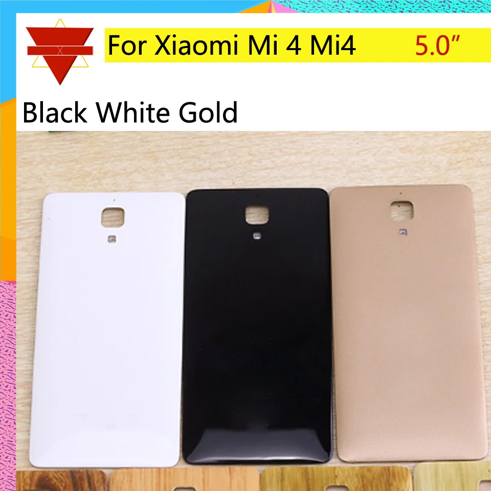 10шт \ Лот 5," Крышка батарейного отсека для Xiaomi mi 4 M4 mi 4 задняя крышка батарейного отсека Дверь Корпус корпус