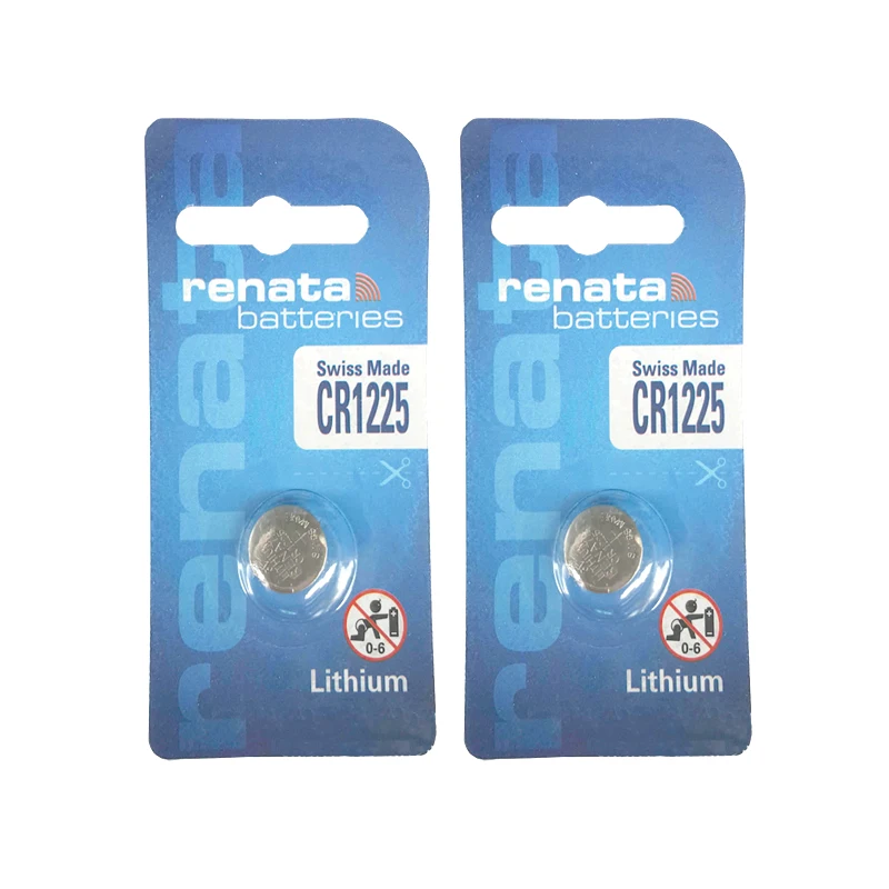 2x Renata CR1225 3 В литиевая Кнопочная батарея для монет Долговечные батареи 3d очков|coin