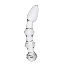 Artificial Penis Dick Unisex Double Ended Dildo Crystal Anal Beads Butt Plugs Prostate Massage Masturbate Sex