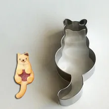 1 шт. милый Кот из нержавеющей стали печенье плесень кухонные трафареты DIY Инструменты для выпечки помадка шоколадный торт печенье декоративные инструменты