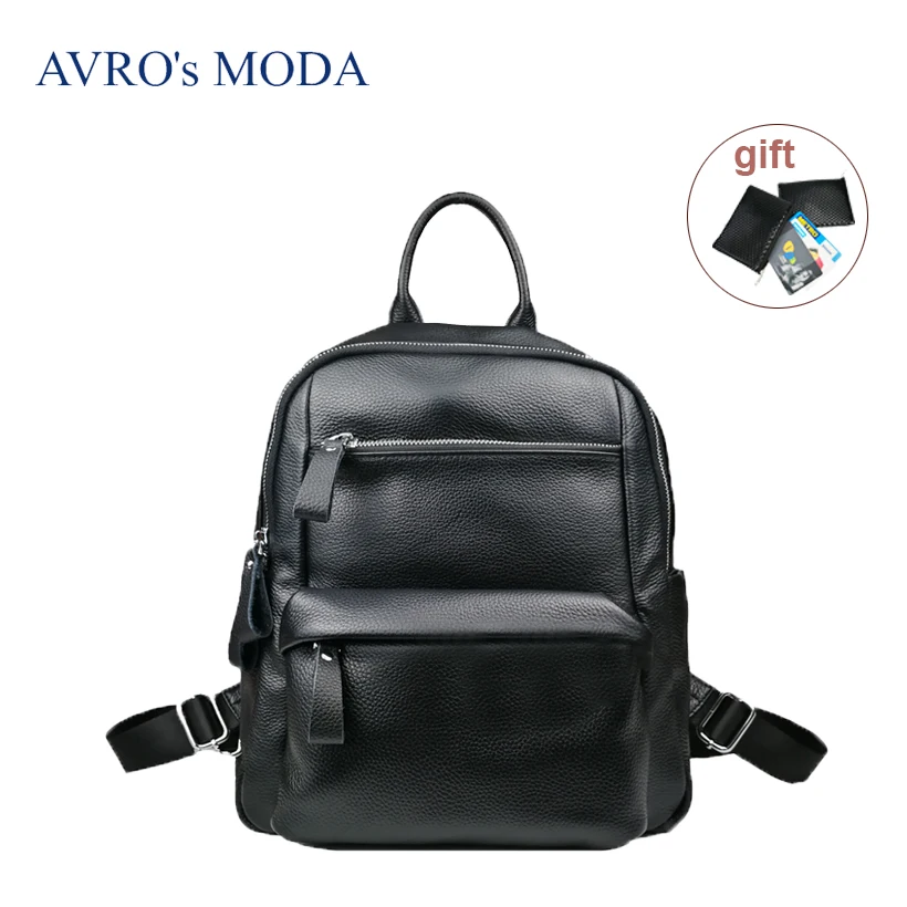 

AVRO's MODA backpack bags for women 2019 large capacity backpack genuine leather teenage girls multi-function school backpacks
