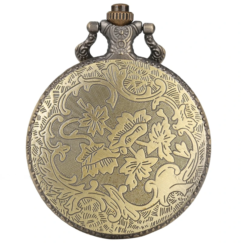 Fierely животное леопардовая голова фигурка кварцевые карманные часы ретро ожерелье бронзовая подвеска цепь часы брелок с часами деревянные