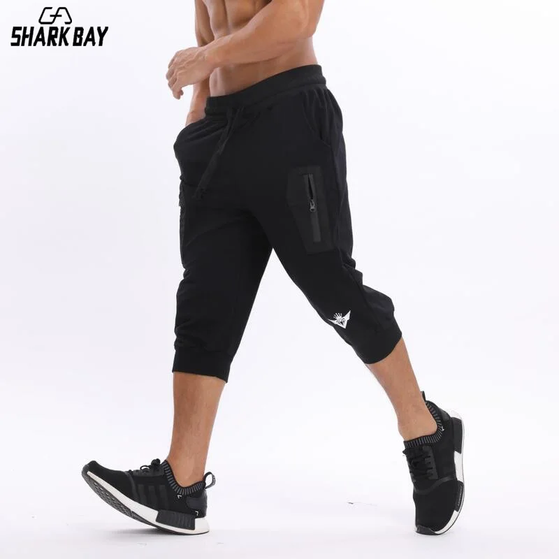 Новые мужские шорты мужские тонкие короткие брюки фитнес бодибилдинг; бег мужские брендовые прочные треники фитнес спортивные хлопковые шорты