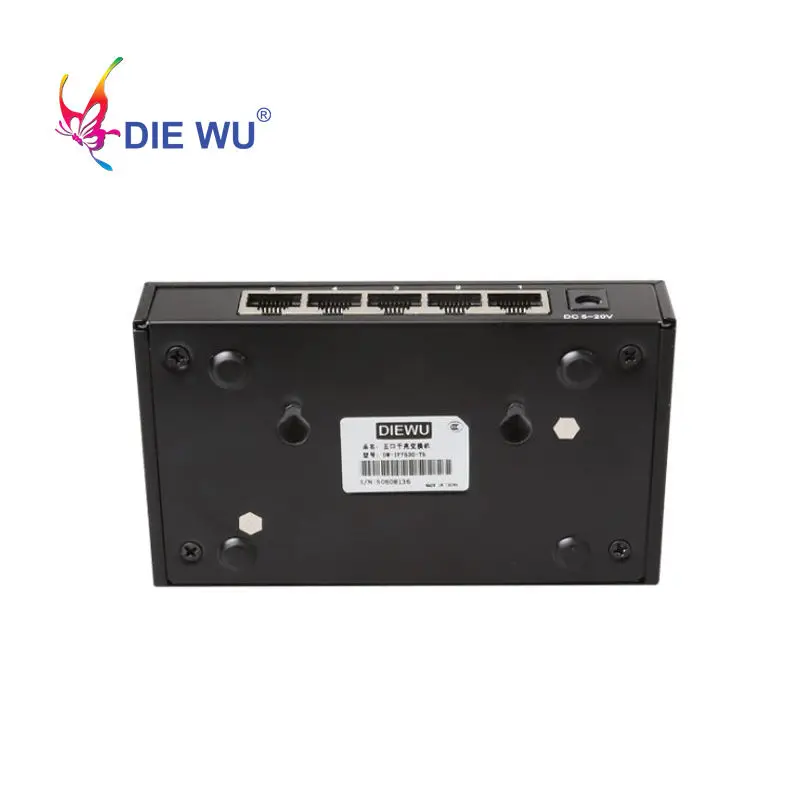 Diewu 5 Порты и разъёмы гигабитный коммутатор для интернет-сети 10/100/1000 Мбит Рабочий стол концентратора концентратор Lan Full/полудуплекс Exchange