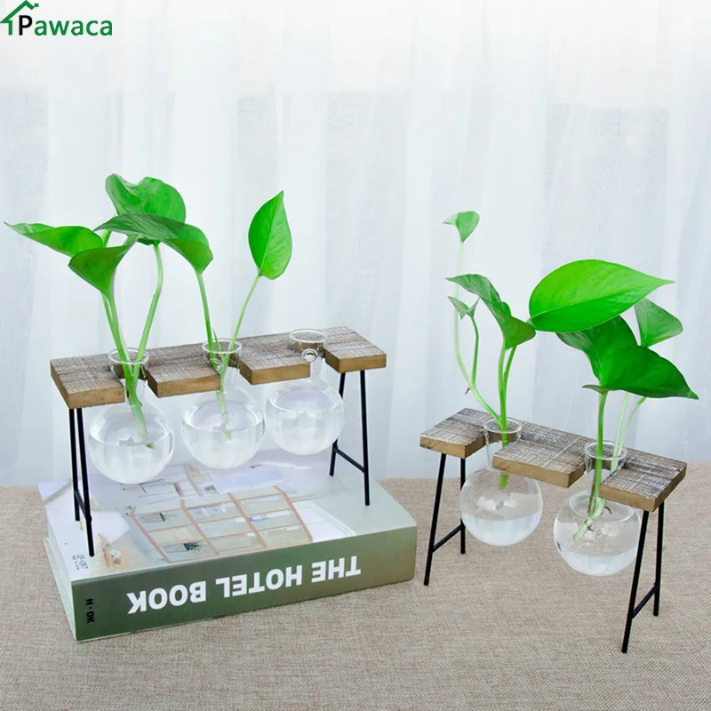 Vintage Style Glass Tabletop Plant Bonsai Flower Wedding