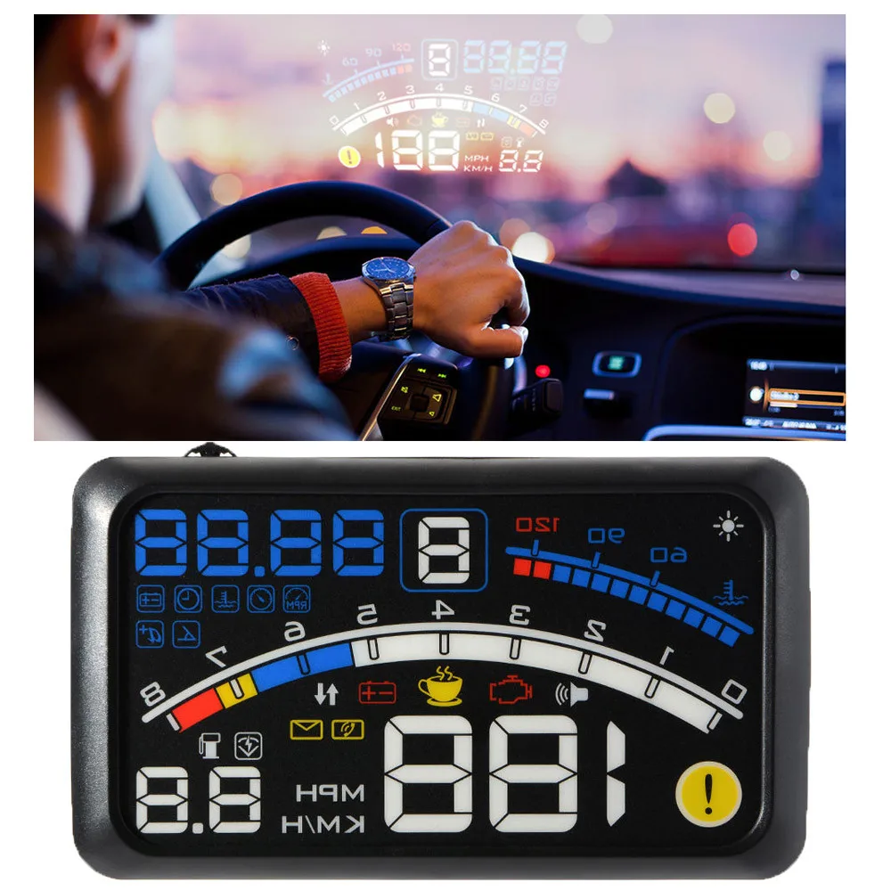 Франшиза GPS Excelvan 5 дюйма Универсальный Автомобильный OBD2 HUD Дисплей система