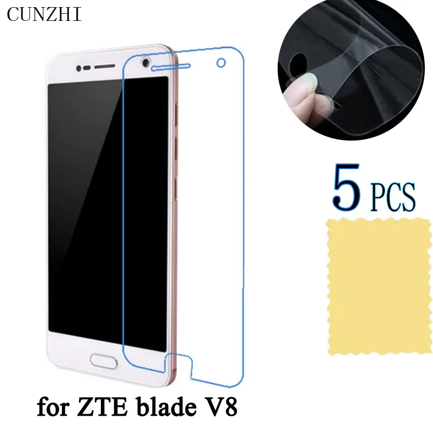 5 шт. ультратонкая прозрачная пленка для смартфона ZTE blade V8|screen protector film|protector filmscreen