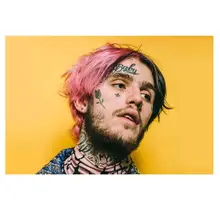  TaaWaa Lil Peep R.I.P Rapper Music Singer Star Art Silk Fabric Poster Print 14x21 20x30 inch Wall Picture for Living Room Decor