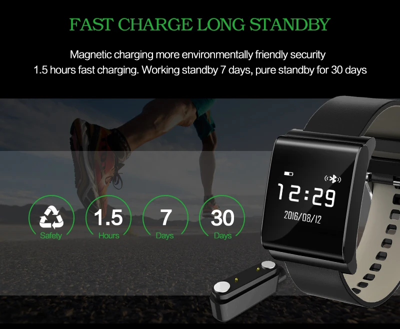 Pulseira de Pressão Rastreador à Prova Inteligente Arterial Pulseira Monitor Taxa Relógio Medição Pressão Sono Dwaterproof Água Longa Espera 6 taxa relógio medição pressão arterial sono rastreador