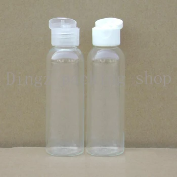 

60ml empty transparent round cosmetic plastic bottles 2oz travel kits bottles shower gel containers bottles cosmetic packaging