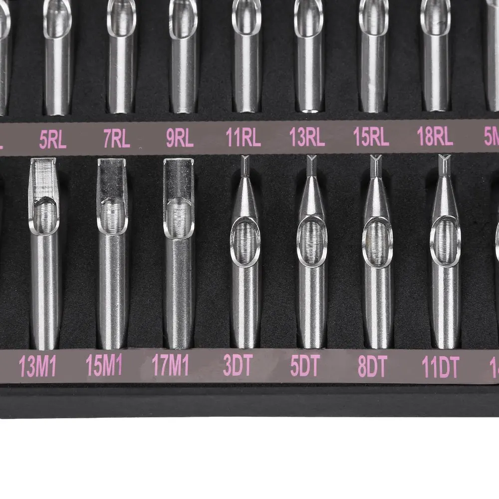 22pcs 304 stainless steel tattoo tip kit professional gun machine 22pcs 304 stainless steel tattoo tip kit professional gun machine