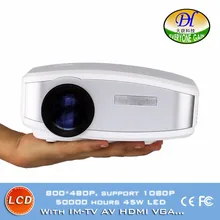 DH-mini291 Red-blu 3D LCD Home Theater Projector Build in Speaker Manual Focus Proyector Support 1080p IM-TV AV HDMI VGA beamer