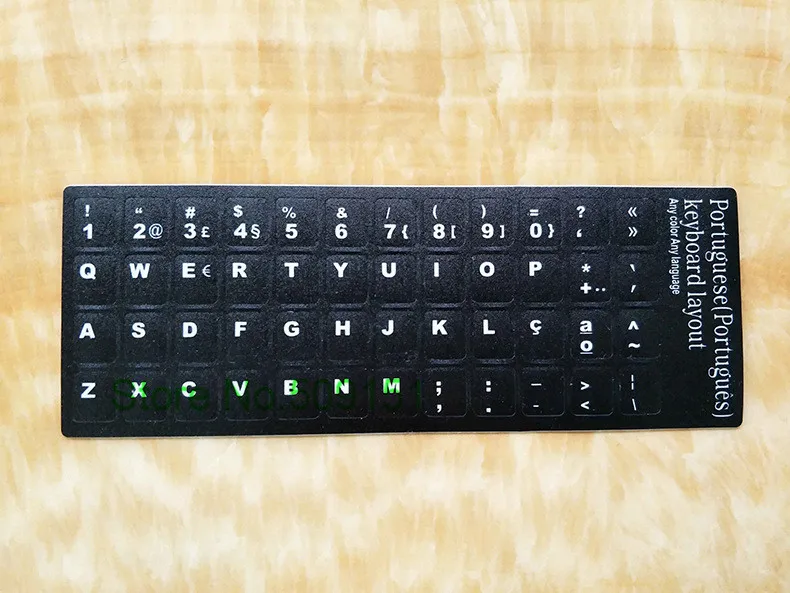 

50 PCS Keyboard Stickers Portuguese BR Alphabet Portugal language keyboard sticker For 10/12/13/14/15/17 inch Laptop Desktop