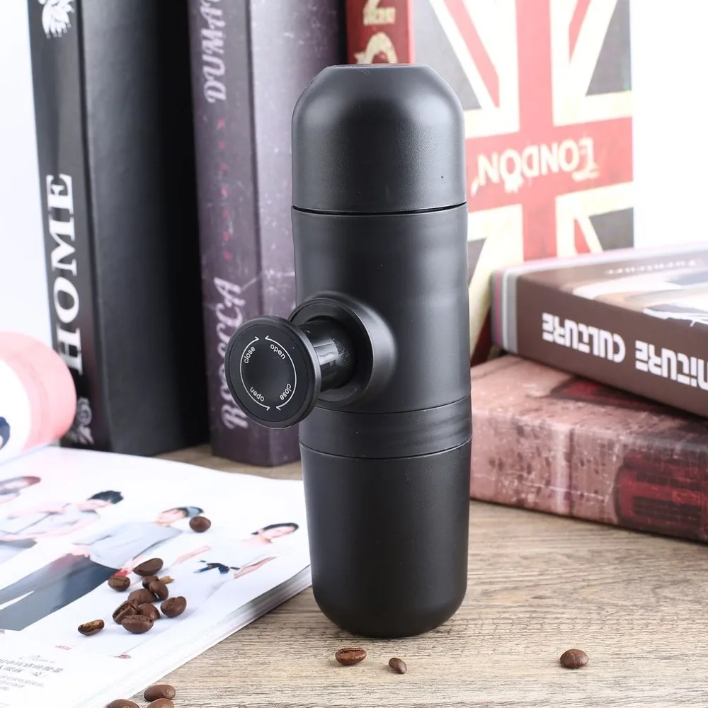 

Mini Portable Coffee Machine Manual Espresso Maker Coffee Bean Grinder Multifunctional Coffee Grinder For Camping Hiking