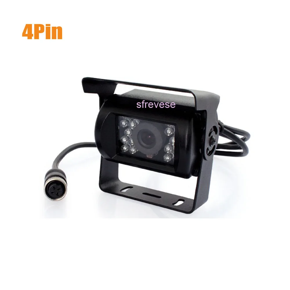 4Pin CCD автобус трейлер 18 LED ИК Ночное видение автомобиля заднего вида камера