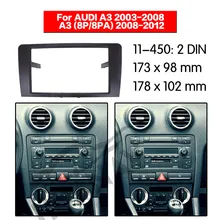 HUANAV Автомагнитола стерео установка монтажный адаптер фасции для Audi A3(8 P/8 PA) 2008-2012, 2DIN стерео рамка аудио фасции