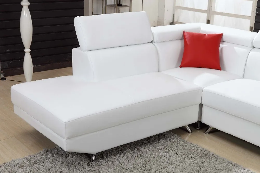 0411-AL112-3 white sofa