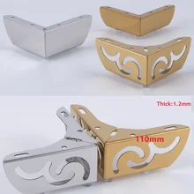 4 шт./лот Premintehdw мебель для ванной кофе для бара, дивана, кресла ноги с винтами цветочный узор хром золото нержавеющая сталь