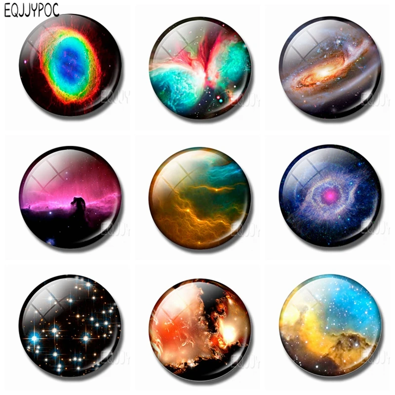 

Eye of God Nebula 30MM Fridge Magnet Glass Galaxy Space Refrigerator Magnetic Stickers Message Note Holder Home Decoration