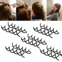 10 шт., женские аксессуары для волос, шпилька, черный спиральный винт, затягивающая игольчатая пластина, сделанный инструмент, заколка для волос, заколка для волос, аксессуары для волос