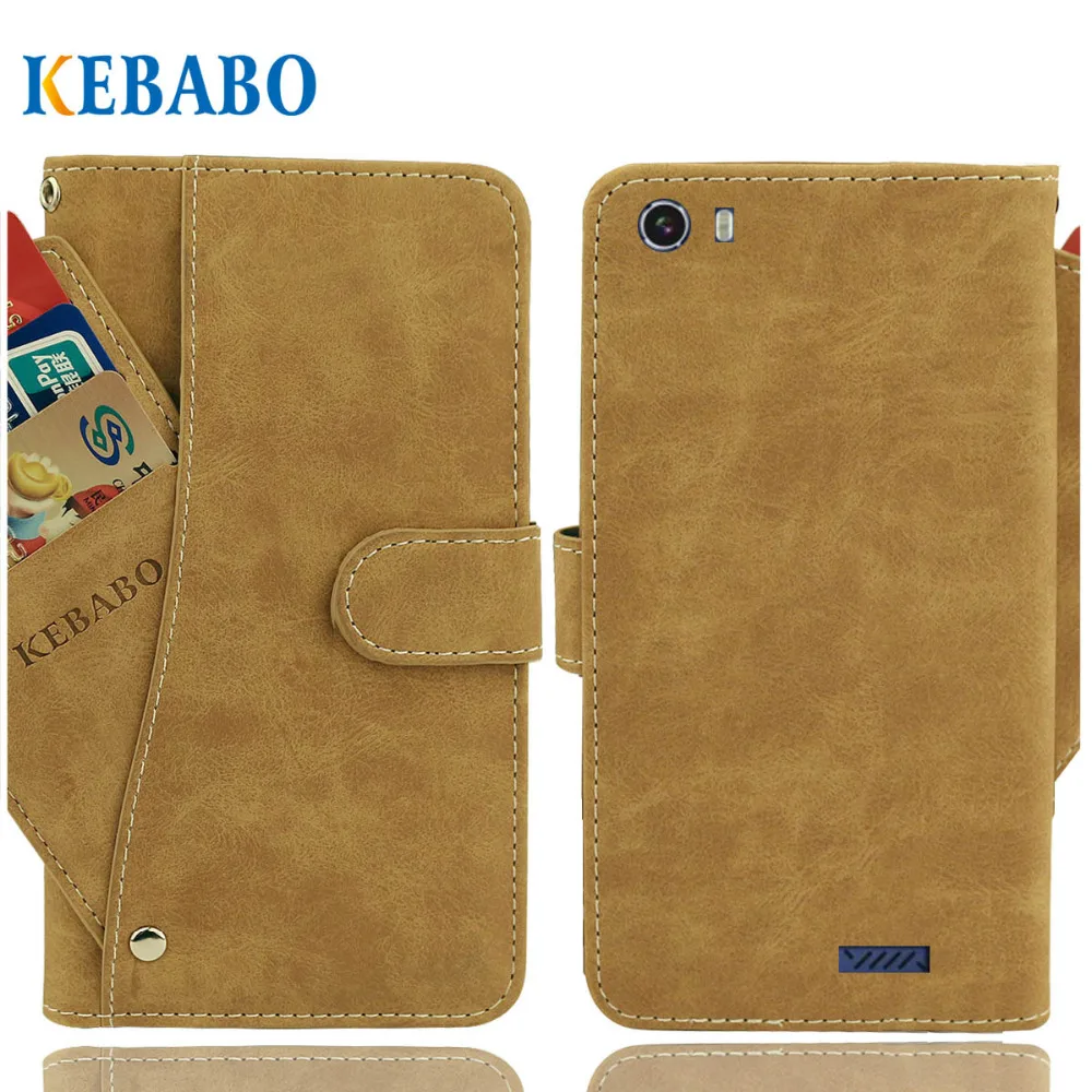 

Vintage Leather Wallet Digma LINX X1 3G Case 5" Flip Luxury 3 Front Card Slots Cover Magnet Stand Phone Protective Bags