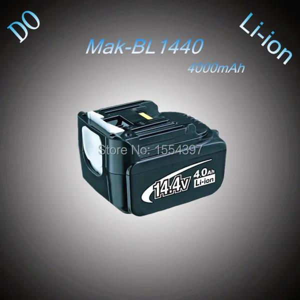 

4000mAh Rechargeable Lithium Ion Replacement Power Tool Battery for Makita 14.4V BL1430 BL1440 194065-3 194066-1 BL1415 LXT200