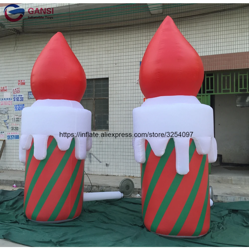 Party event wedding decoration inflatable candle cone led light