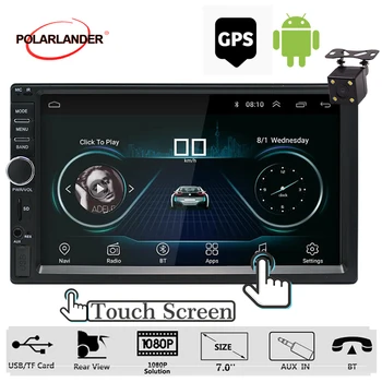 

7'' Android Car Multimedia Player 2din Bluetooth USB SD Car Radio Audio Player Autoradio Stereo Touch screen GPS Navigation