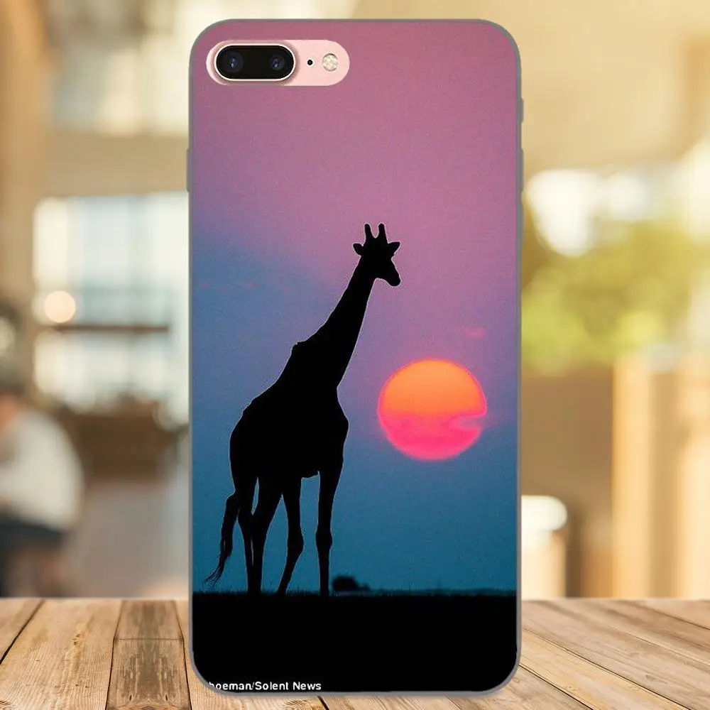 Three Giraffes прекрасный животный модный дизайн тонкий чехол для Xiaomi Redmi Note 2 3 4 4A 4X 5 5A 6 6A
