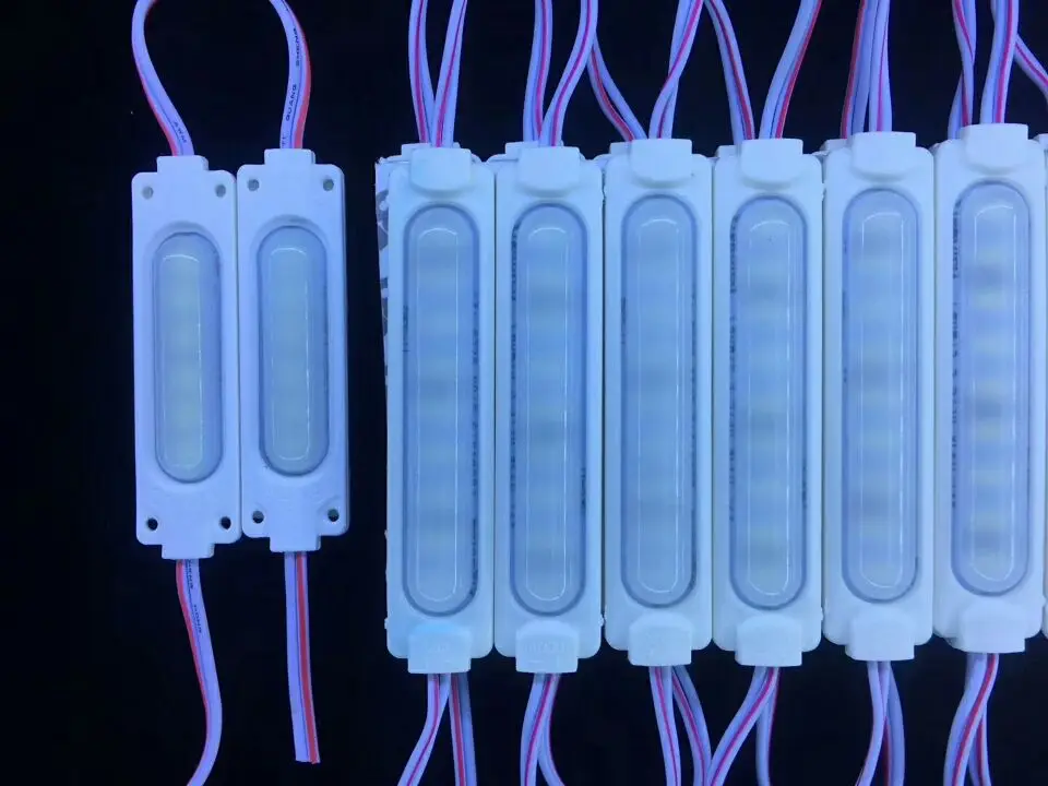 200 шт./лот 5730 9LED 2 Вт светодиодный модуль 12 В с объективом водонепроницаемый