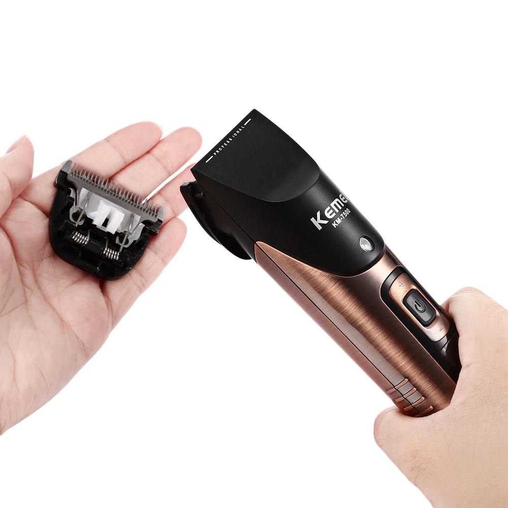Kemei-7500 Professional Hair Clipper Trimmer Rechargeable Hair Beard Trimmer 10 speed for Men Electric Cutter Hair Cutting Tool