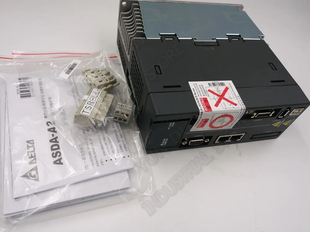 Delta A2 Canopen 400W 220V 1.27Nm 3000 об/мин NEMA24 60 мм ASD 0421 M ECMA C10604RS AC Серводвигатель для езды с 3 м