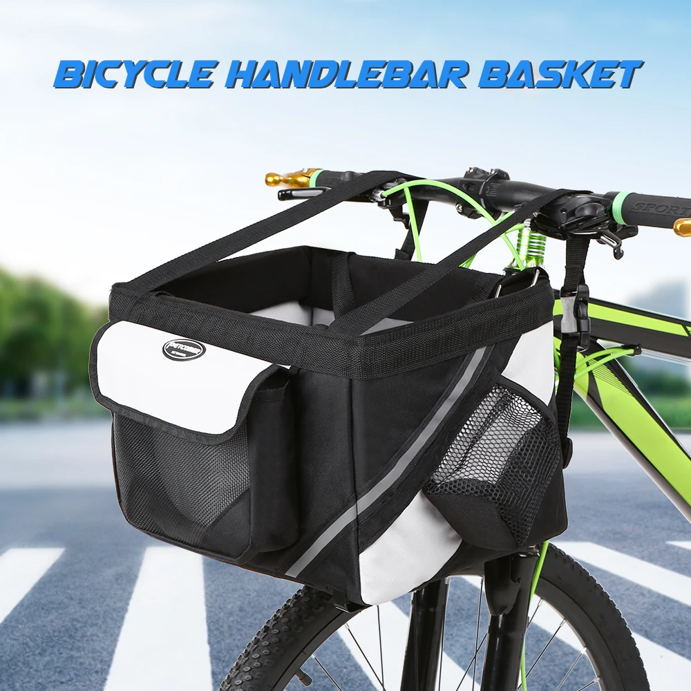 Велосипедная Передняя сумка для велосипеда велосипедная корзина для руль велосипеда коробка переносной клетки для вашего любимчика, кота, собаки Рама сумка для велосипеда