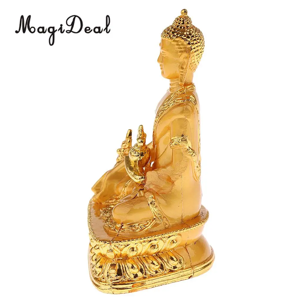 Meditation Buddha Statue Religion Sculpture Buddhist Pharmacist Figurine Bless Family Home Efficacious Protection