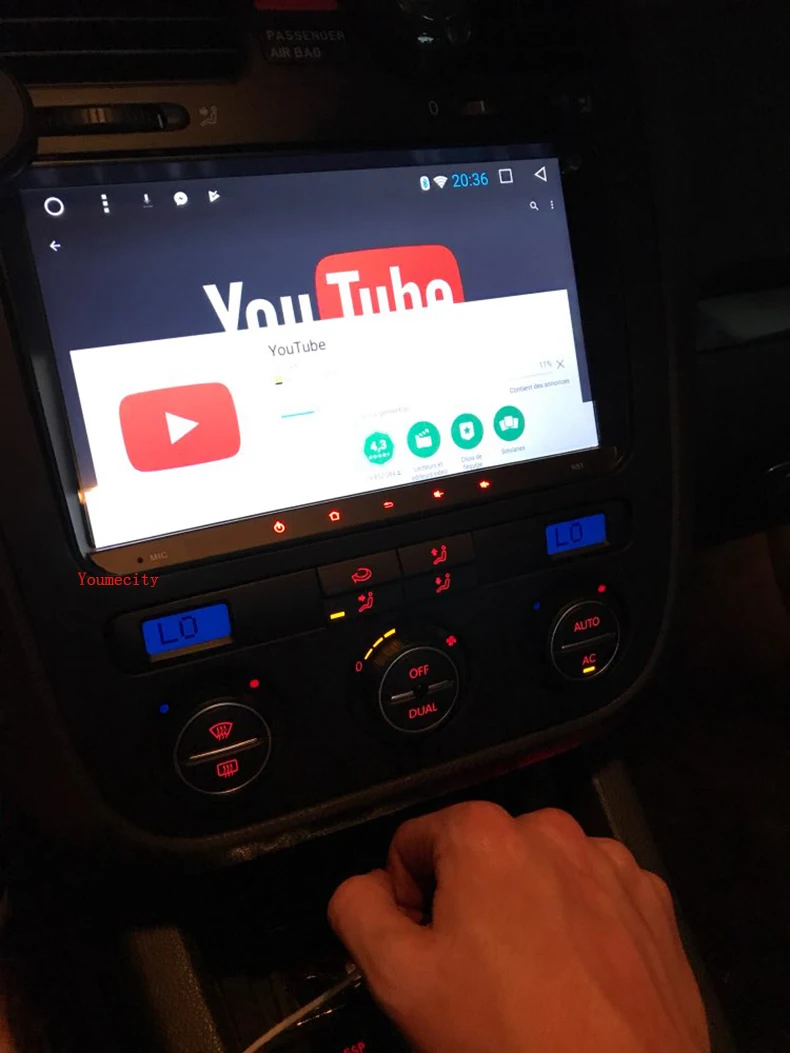 Youmecity Android 7 1 2 DIN автомобильный DVD gps для Volkswagen VW skoda Passat B6/B7/B5/CC /транспортер