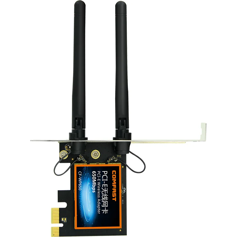 PCI express беспроводной адаптер 650 Мбит/с 802.11ac 2,4G/5 ГГц PCI-E WiFi адаптер с 2 внешними антеннами мягкая функция ap для рабочего стола