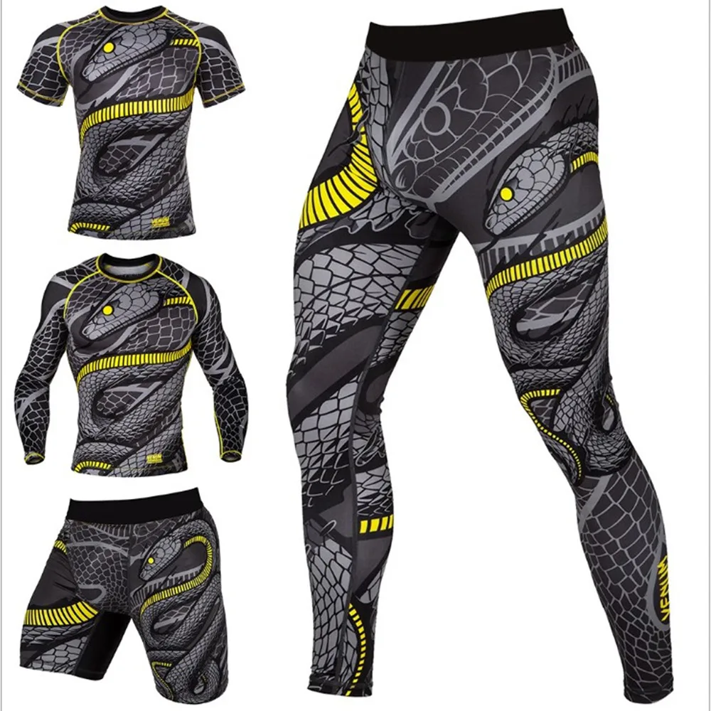 

MMA Snake Cosplay KickBoxing Mma Thai Shorts T-shirt Rashguard Boxe Sleeve Muay Thai Crossfit Pants Set Fight Boxing Jerseys