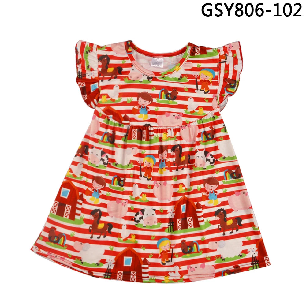 

CONICE NINI Girl Dress Summer Ruffles Dresses Pattern Dress Children Cute Clothing Kids Clothes For Bulk Wholesale GSY806-102
