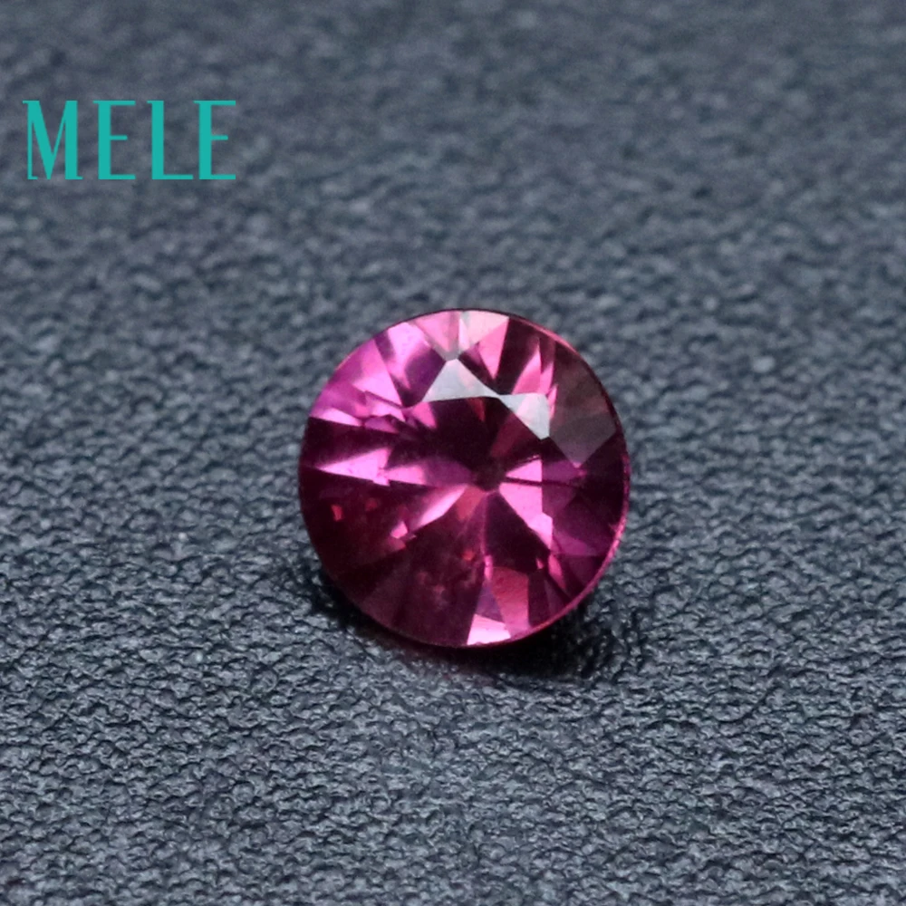 MELE natural red ruby loose gemstone for jewelry DIY making,3.25mm 0.15ct round cut pigeon blood lost stone wiht high quality