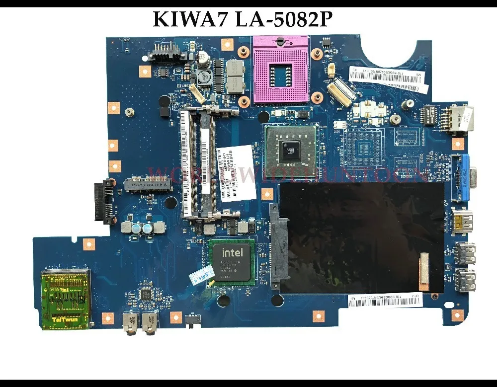 Высококачественная материнская плата KIWA7 для ноутбука Lenovo Ideapad G550 GM45 PGA478 DDR3 100%