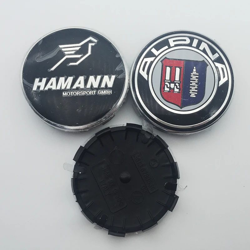

50PCS 68MM Car Wheel Rim Emblems Cover Auto Wheel hub Logo Caps for ALPINA Wheels Rims Accessories
