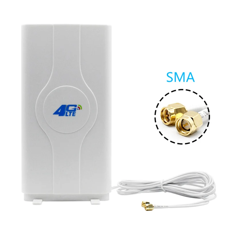 4G LTE разъем 4G Антенны Booster для huawei B310, B593, E5186, B315, E5172 и так далее - Цвет: white