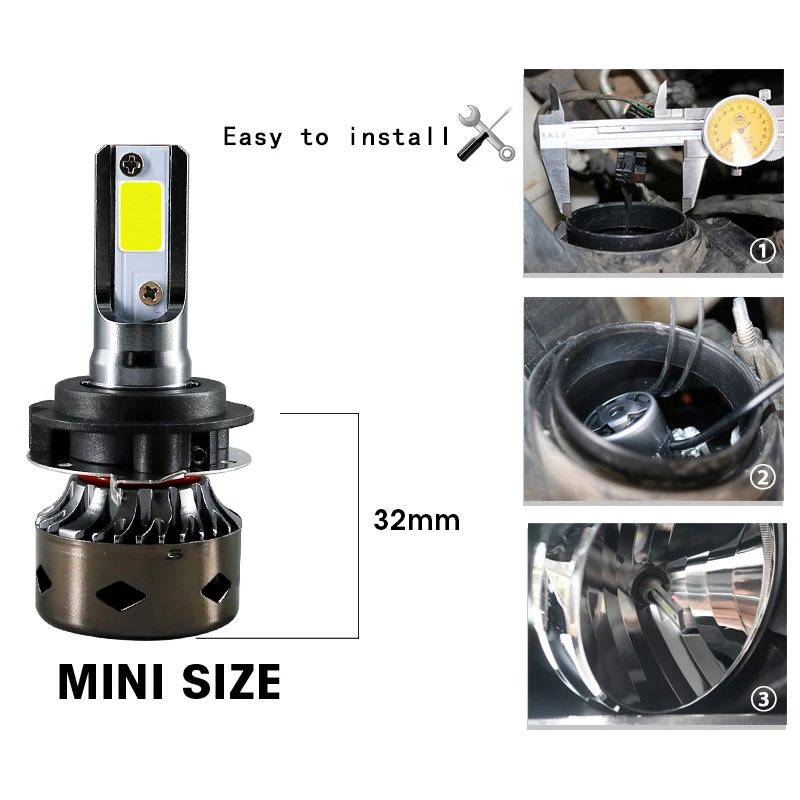 CARLitek для Buick Regal Автомобильные фары Led H7 с Canbus 12V Мини Размер Противотуманные авто