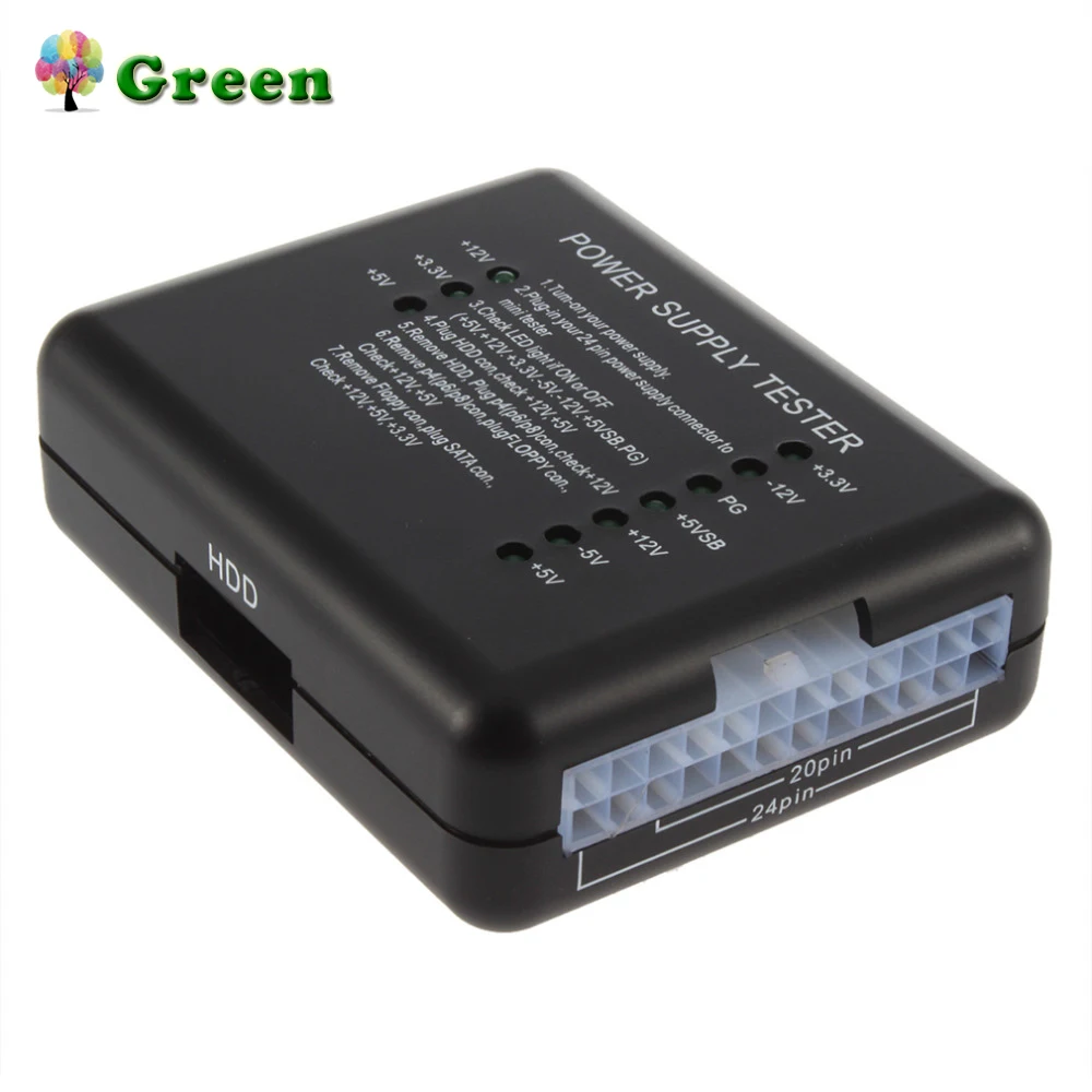 

Power Supply Tester Checker LED 20/24 Pin for PSU ATX SATA HDD Tester Checker Meter Measuring for PC Compute Wholesale