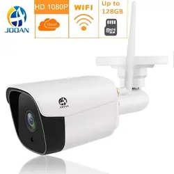 Новый Беспроводной HD Wi-fi 1080 P IP Камера Wi-fi P2P Водонепроницаемый Onvif пули металла наружного видеонаблюдения Wi fi белый ipcam p2p