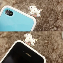 Marsnaska полный алмазов прекрасные ювелирные изделия Sleepy Маленький слон телефон пыли разъем для iphone и все 3.5 мм штекер наушников