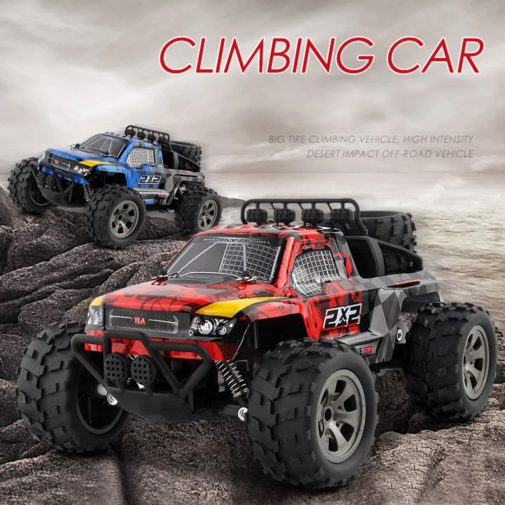 

2WD RC Car Radio Machine Rock Crawler 1/18 Rechargeable Remote Radio Control Truck Off Road toys for remote control car YE12.4