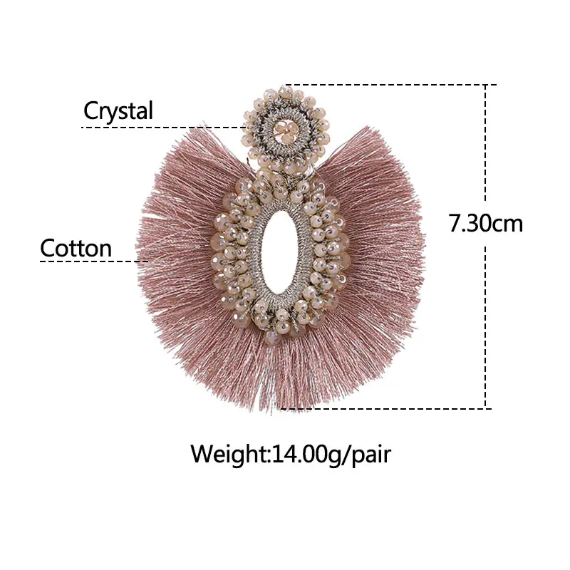 oorbellen drop earrings for women boho big earrings tassel earrings wedding earrings (1)