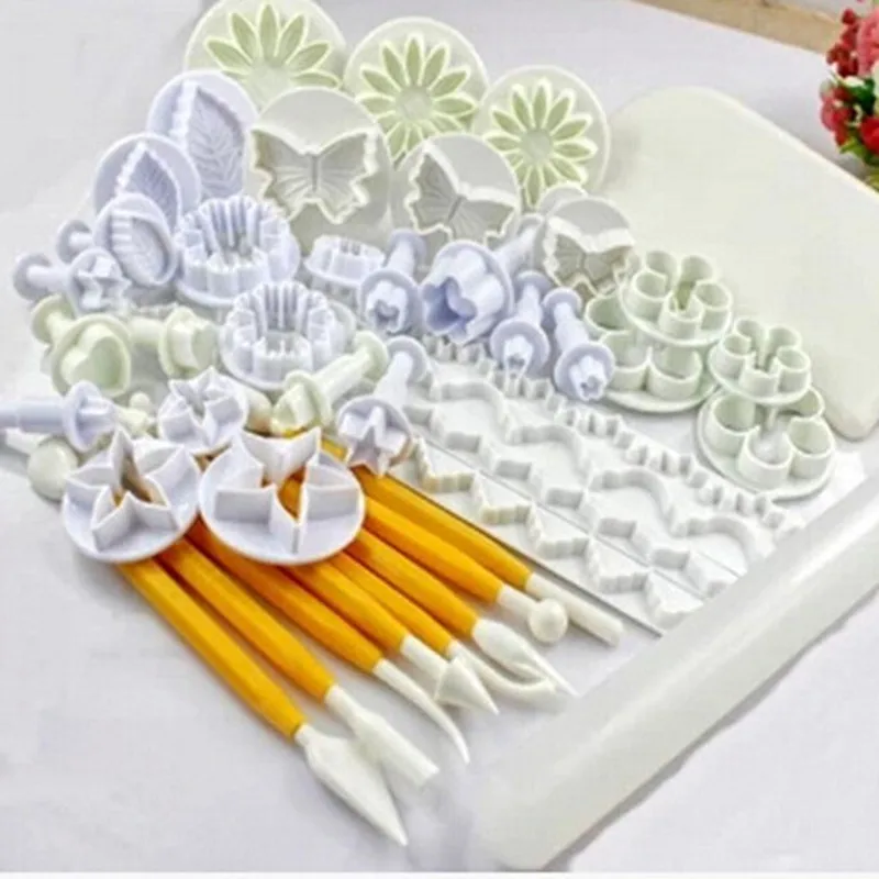 68 шт./компл. Цветок Sugarcraft торт декоративные инструменты Плунжер для торта с помадкой формы для печенья на день рождения или свадьбу торт фрезы