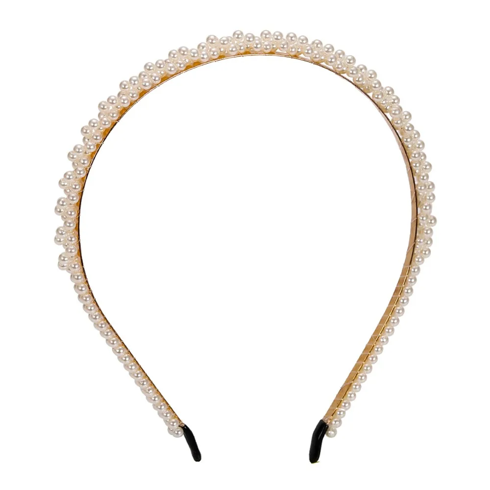 Лучшее для леди новые поступления имитация жемчуга Hairbands для женщин обувь девочек Корейский украшения волос бренд дизайн Элегантный